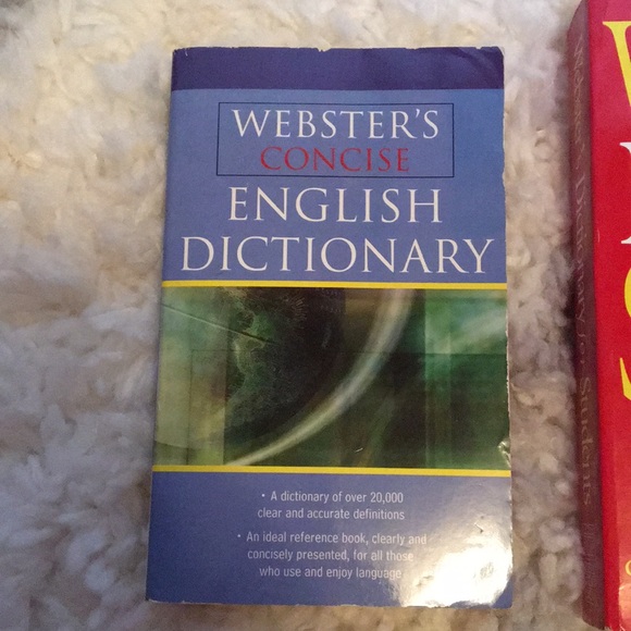 Set of 2 Webster’s Paperback Dictionaries - Picture 2 of 7